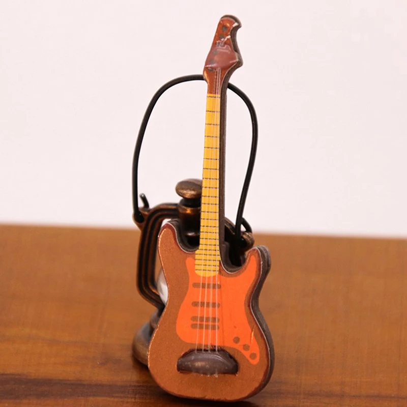 1 adet Mini Klasik Plastik Minyatür Gitar Modeli Enstrüman Gitar Dekorasyon Hediye Dekor Yatak Odası Oturma Odası İçin