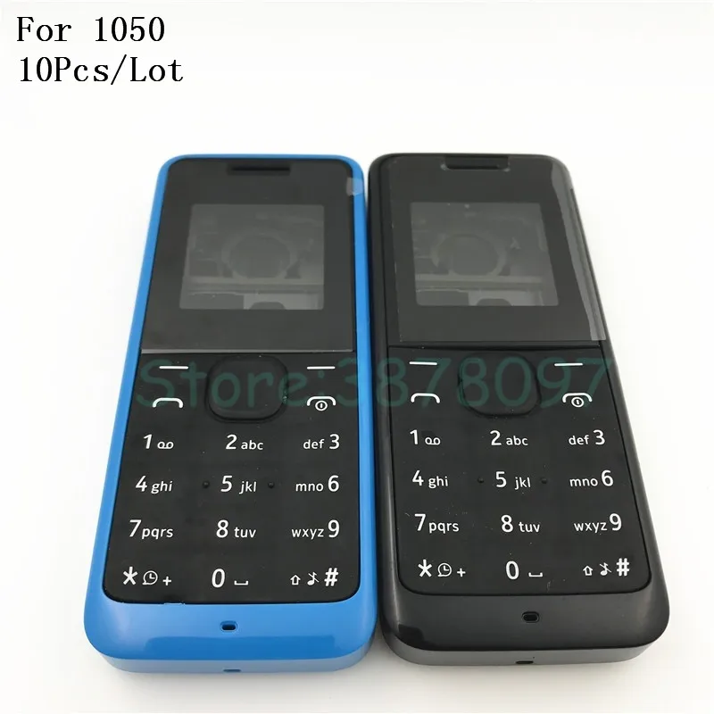 10 Adet / grup Yeni Nokia 105 1050 Için RM1120 Rm908 Yeni Tam Komple Cep Telefonu Konut Kapak Kılıf + İngilizce Tuş Takımı