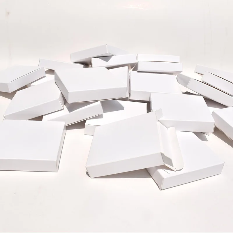 10 adet Küçük Hediye Kutusu telefon kılıfı Ambalaj kağit kutu Beyaz Karton Kutu Takı Kartı Fotoğraf hediye paketi Kutusu