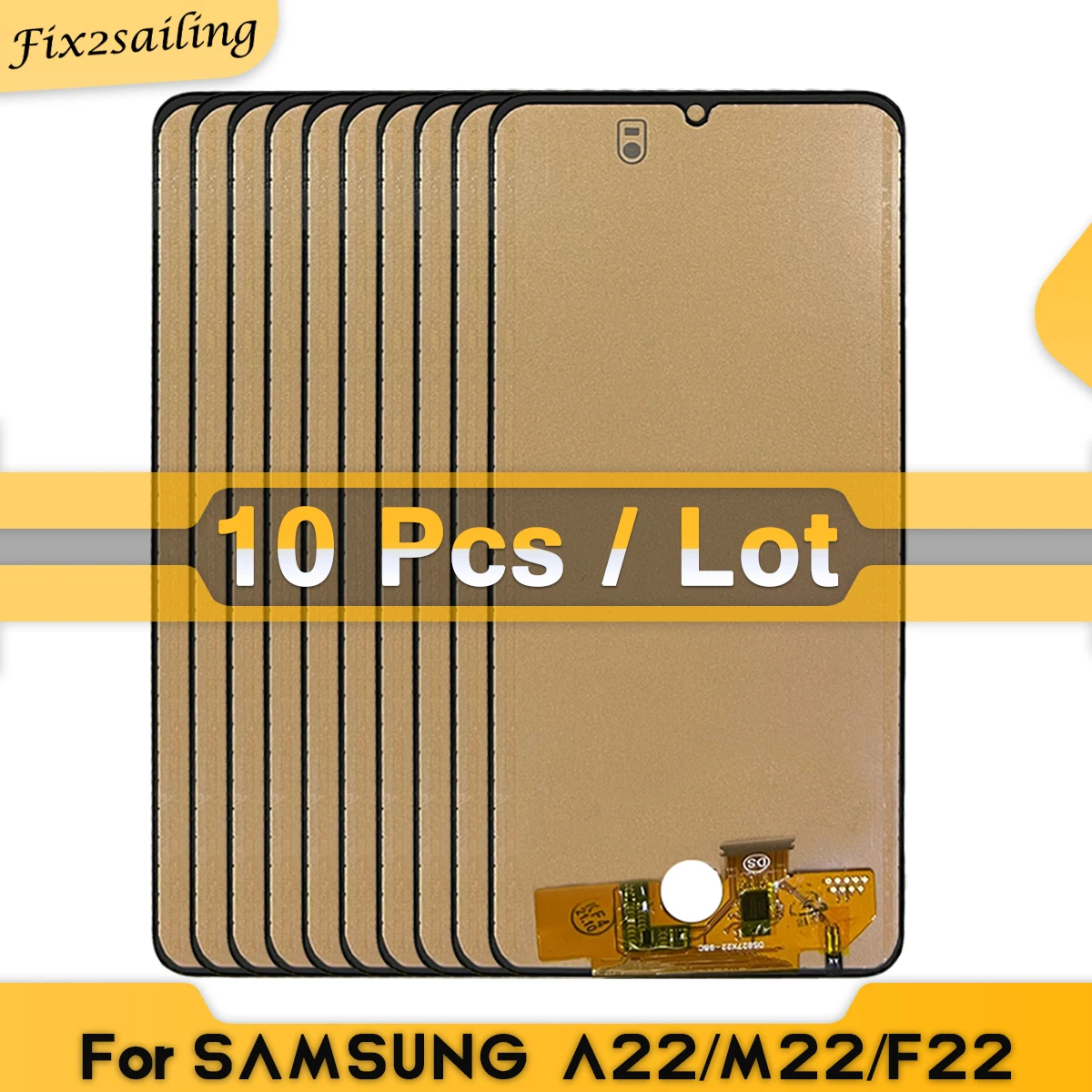 10 Adet Samsung Galaxy A22 4G A225 A225F HÜCRE İÇİ LCD ekran dokunmatik Ekran Digitizer Meclisi İçin M22 M225 / F22 LCD