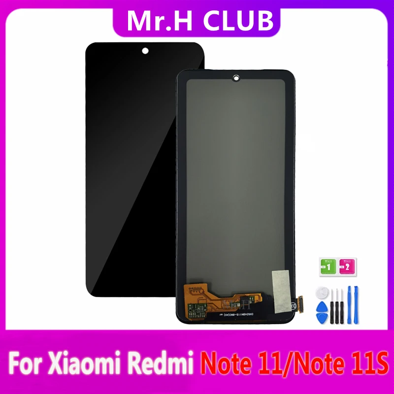 100 % Test Edilmiş HÜCRE İÇİ LCD Xiaomi Redmi İçin Not 11 2201117TG dokunmatik Ekran Digitizer Meclisi İçin Değiştirin Redmi Not 11S
