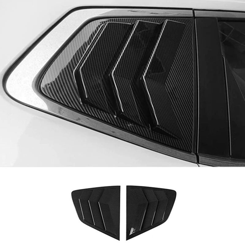 2 adet Araba Arka Pencere Panjur Kapak Trim Sticker Araba Aksesuarları Nissan Rogue X-Trail T32 2014-2020 Pencere Yan Havalandırma Trim
