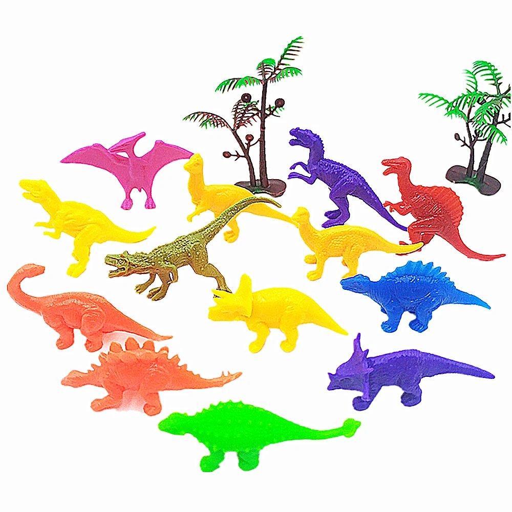 20/50/100 Adet 13 Stilleri Mini Renkli Dinozor Oyuncaklar Çocuklar İçin Doğum Günü Partisi Favor Piñata Dolgu Karnaval Parti Ödülleri hediye paketi