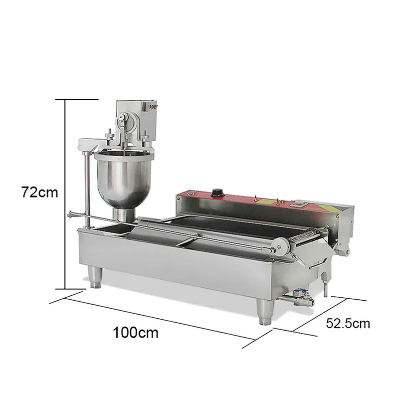 2021 Çörek kızartma Üretim Hattı / Çörek kızartma makinesi Otomatik mini donut yapma makinesi Makinesi