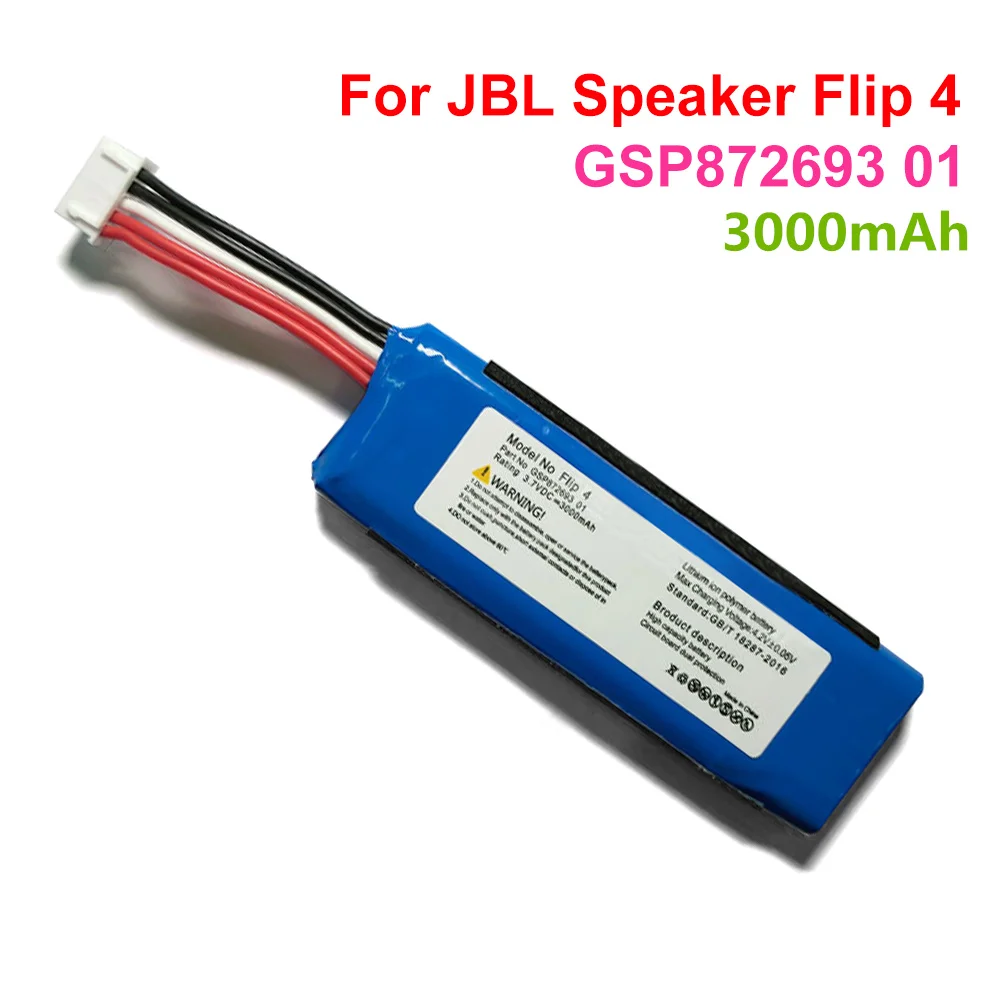 2023 3000mah Pil Piller JBL flip4 JBLflip4 Özel Baskı GSP87269301 flip4 Bateria alet takımı