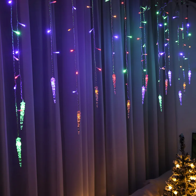 2023 Led ışık zinciri ışıkları perdeler Noel ışıkları peri ışıkları düğün dekorasyon noel ışıkları açık peri bahçe