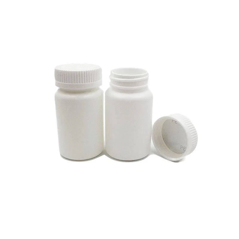 30 adet / grup 150ml 150g 150cc Beyaz Boş Yuvarlak plastik saklama kutusu Kapsüller, Haplar, Vitaminler