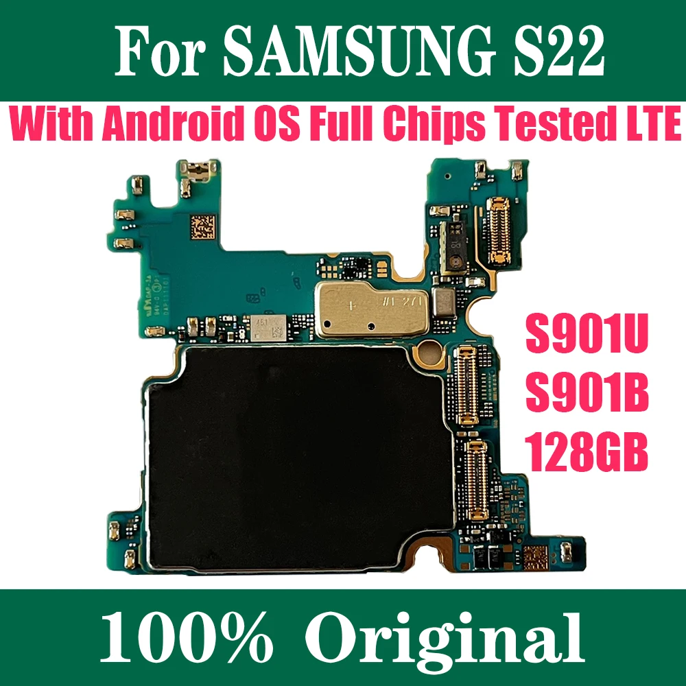 ABD Versiyonu İçin Samsung Galaxy S22 S901U S901B AB Versiyonu Anakart Kilidi Mantık Kurulu İle Tam Cips