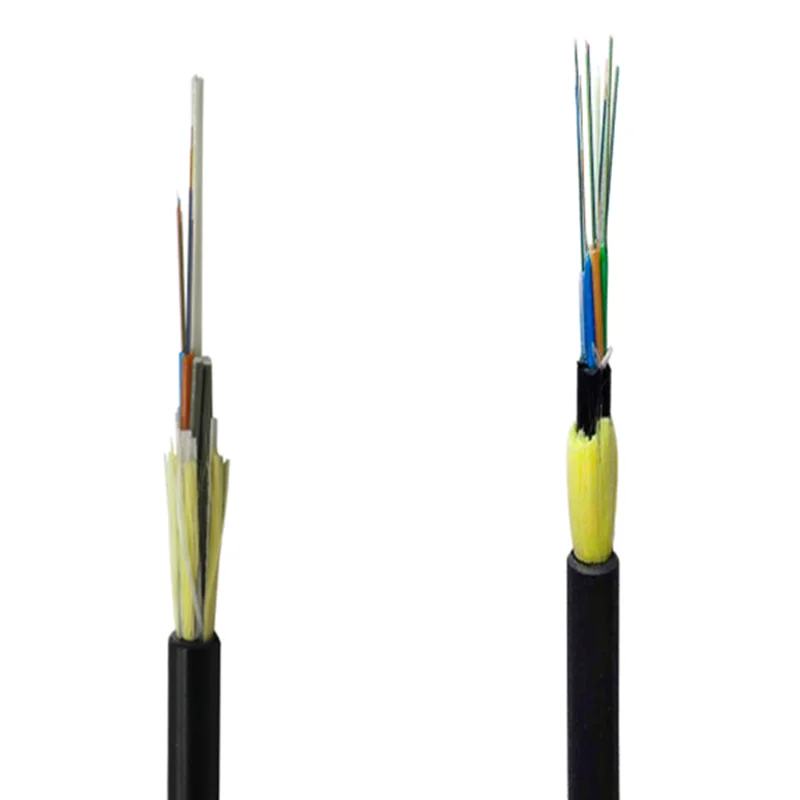 ADSS fiber optik kablo, tekli çift kılıflı, dış mekan kablosu