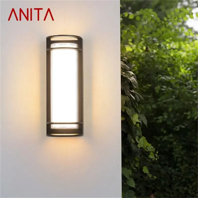* ANİTA duvar aplikleri ışık açık klasik LED lamba su geçirmez IP65 ev dekoratif sundurma merdiven için