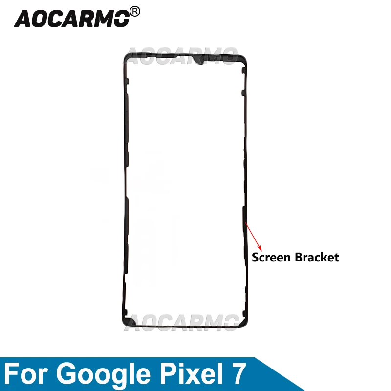 Aocarmo Google Pixel 7 İçin Ön Ekran Standı Orta Çerçeve Çerçeve lcd ekran Braketi Plastik Tutucu Yedek parça