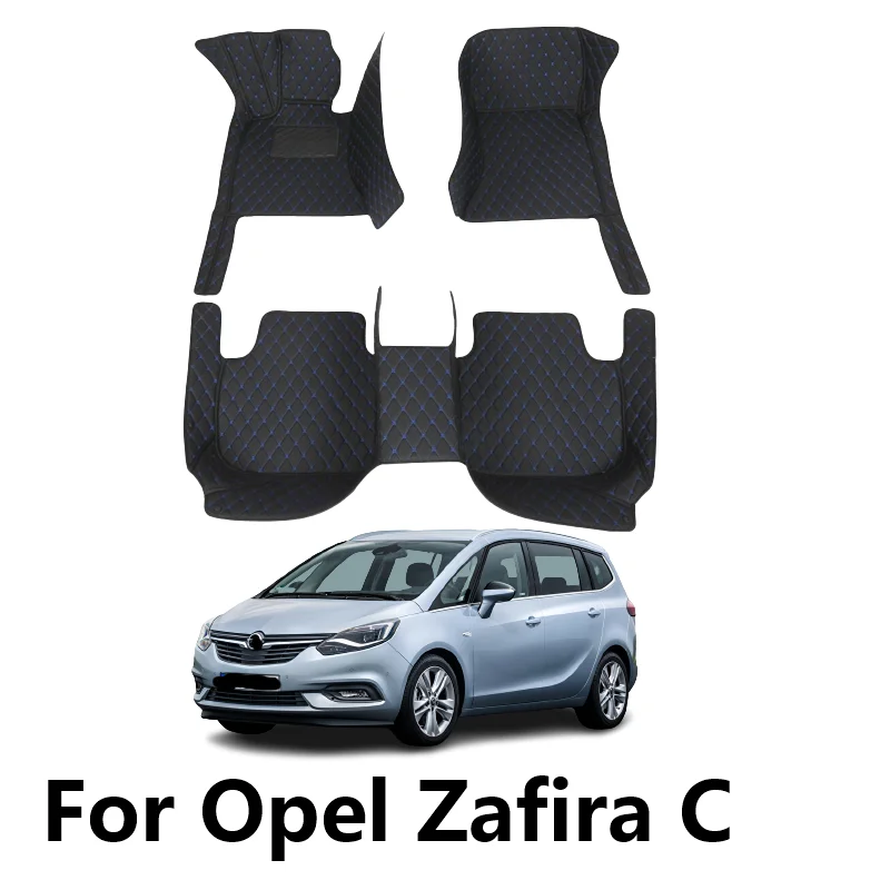 Araba Paspaslar Opel Zafira C İçin 2019 2018 2017 2016 2015 2014 2013 2012 5 koltuk Halı Özel Oto İç Aksesuarları Kapak