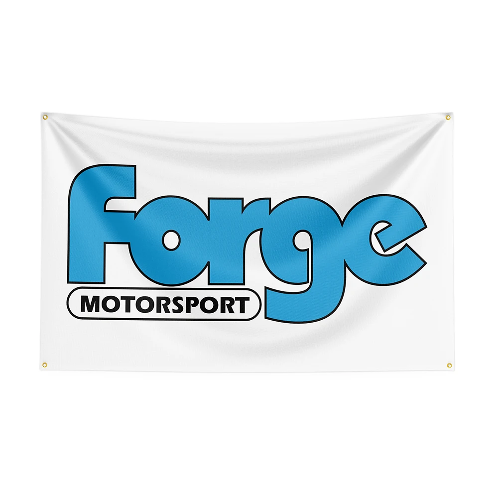 dekor için 90x150cm Forges Bayrak Polyester Baskılı Araba Yarışı Afiş