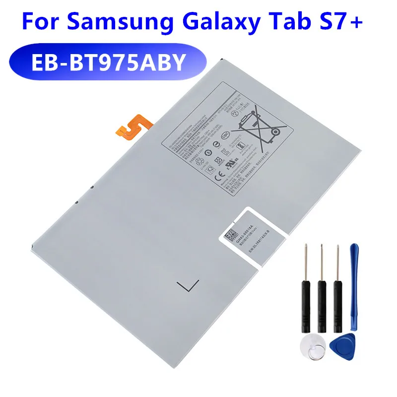 EB-BT975ABY Orijinal Yedek Pil SAMSUNG SM-T976B Pil Galaxy S7+ SM-T976B Orijinal tablet bataryası + Ücretsiz Araçlar
