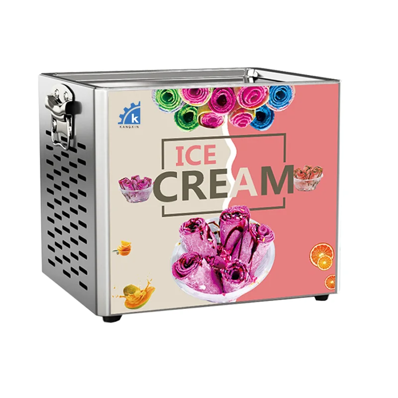 en iyi kalite kızarmış dondurma haddelenmiş makinesi kızarmış dondurma rulo makinesi üreticisi