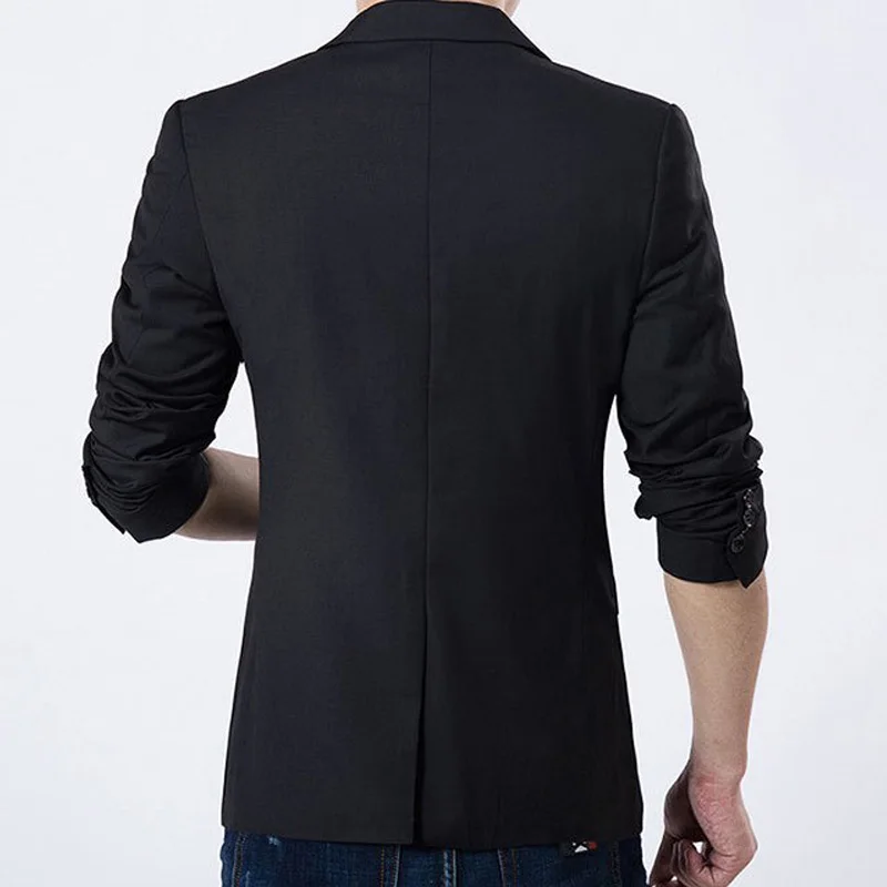 Erkek Casual Slim Fit Resmi Bir Düğme Takım Elbise Blazer Ceket Ceket Üstleri Erkek Düğün Smokin Takım Elbise Blazer Masculino M-3XL