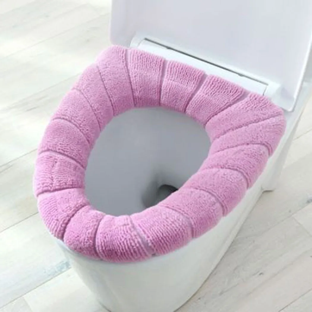 Evrensel Dört Mevsim Ev Yumuşak Mat Sonbahar Kış Tuvalet Kapağı Tuvalet koltuk minderi Kalın Peluş Sıcak Pedleri