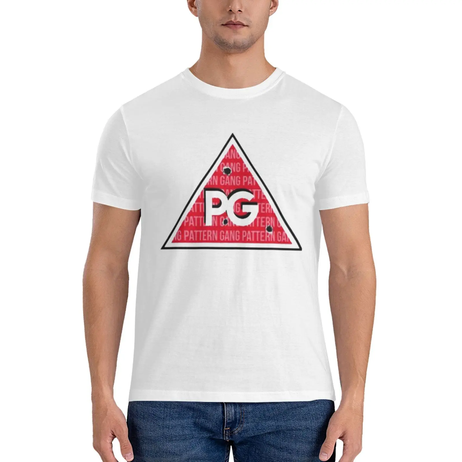 Fredo Desen Gang Temel T-Shirt büyük ve uzun boylu t shirt erkekler için düz t shirt erkekler erkekler t shirt