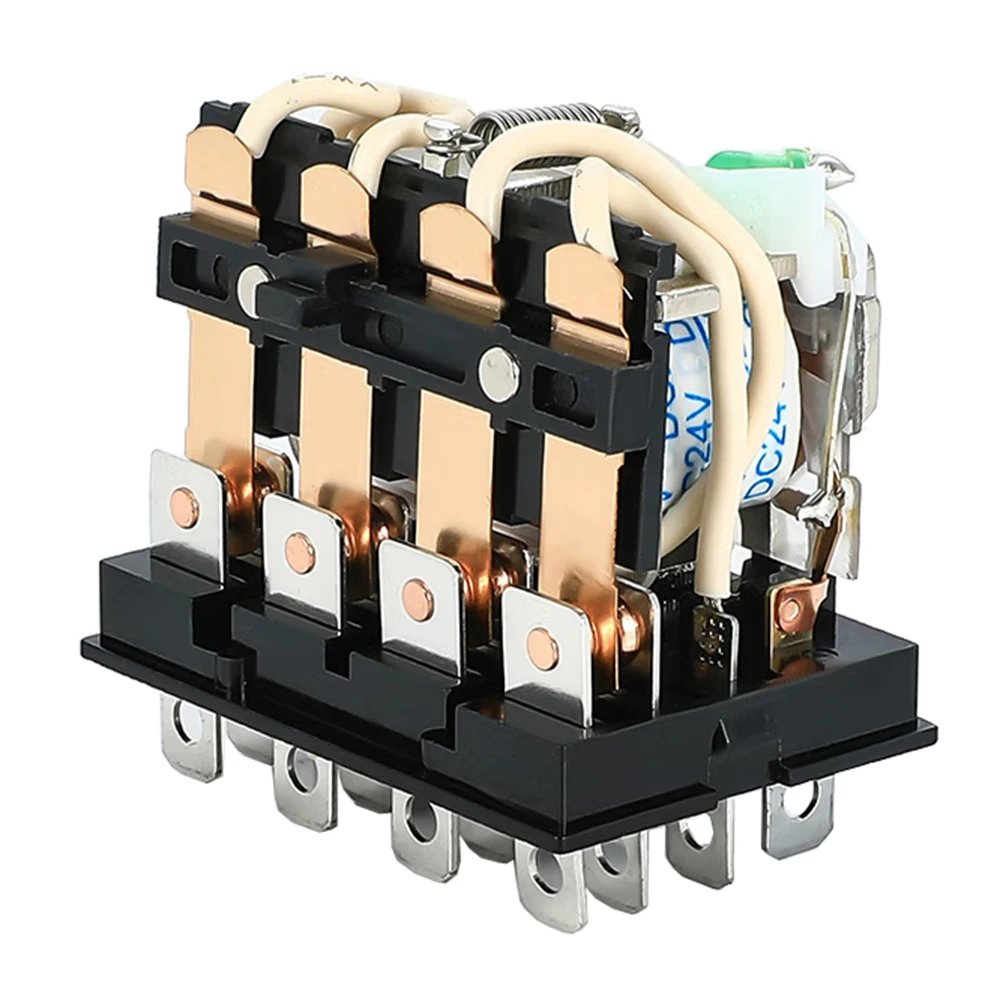 Gösterge ışığı ile IndusTech YJ4N-LY HH64P 14 Pins 6VDC 10A bobin elektromanyetik Güç rölesi