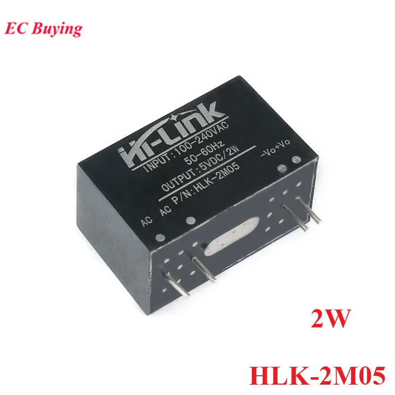 HLK - 2M05 220 V için 5 V 0.4 A 2 W AC DC AC-DC Güç Modülü Mini İzolasyon Anahtarı Güç Kaynağı Modülü