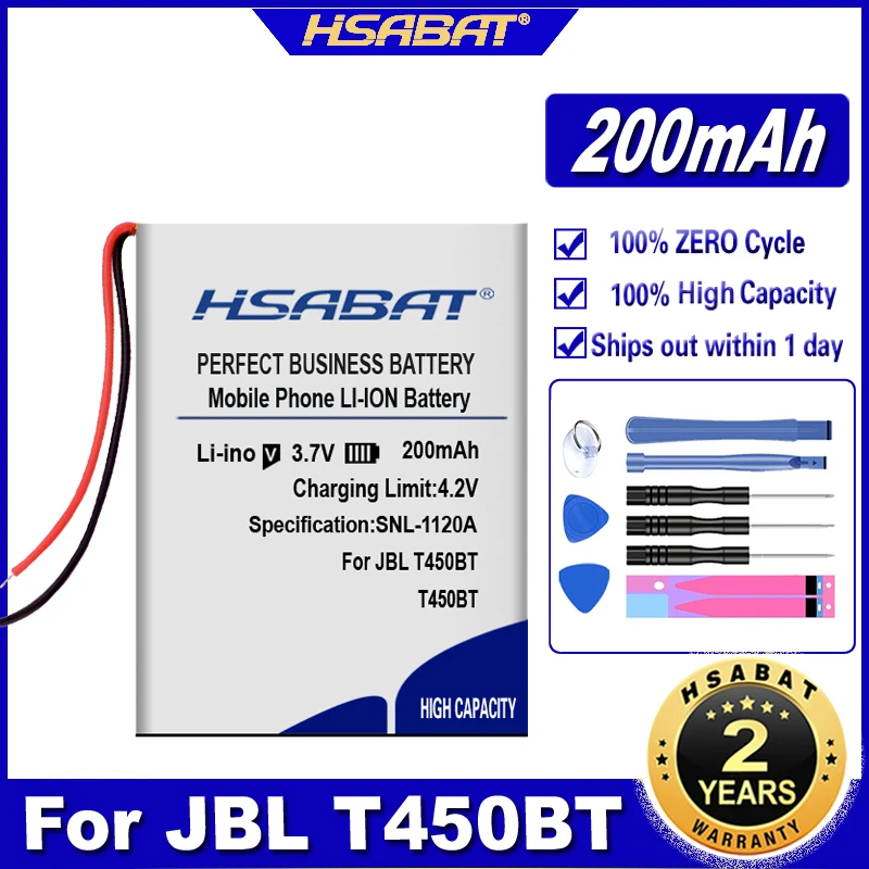 HSABAT T450BT 200mAh Pil JBL T450BT kablosuz kulaklık Piller