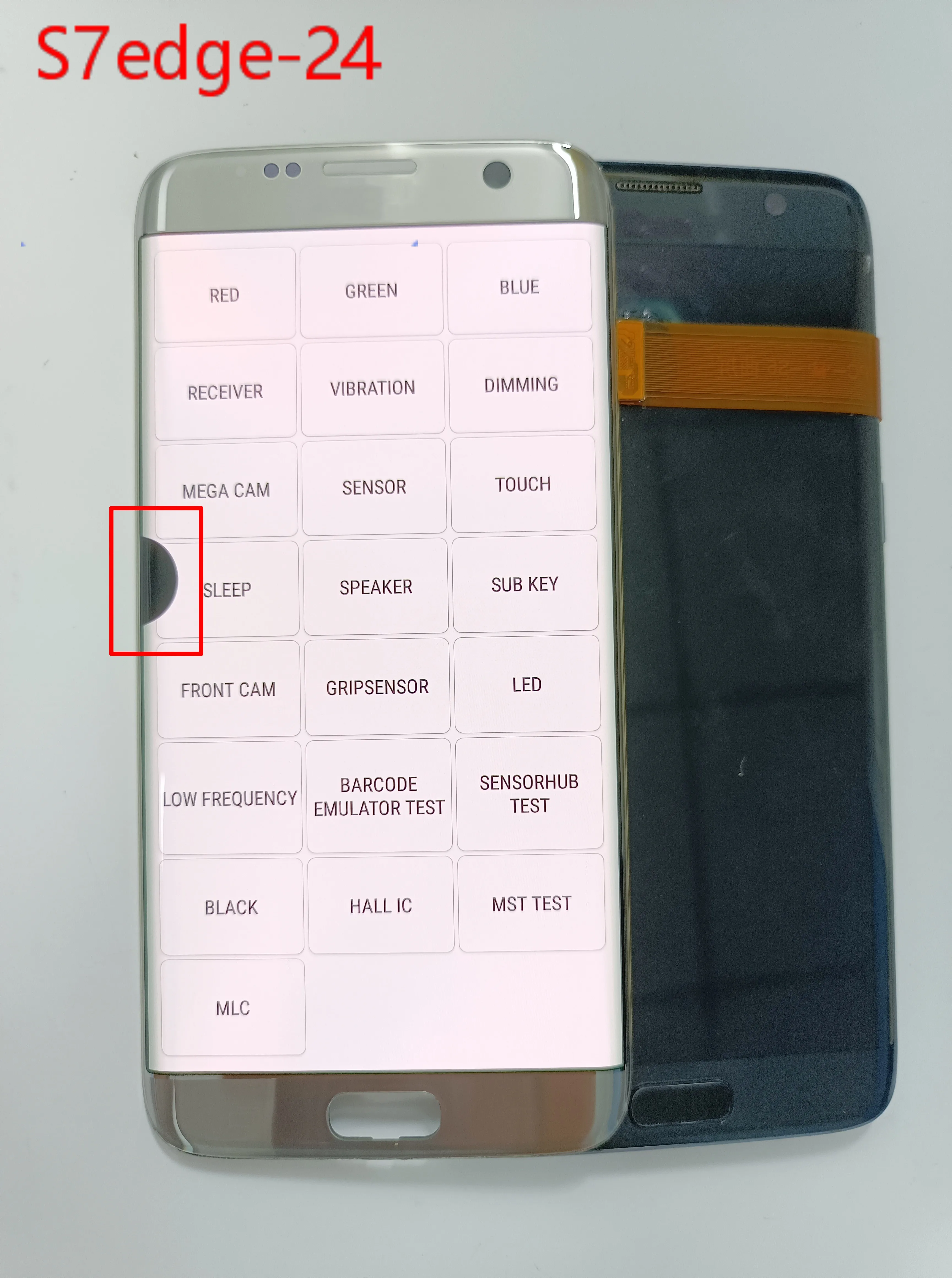 Için Samsung Galaxy S7 kenar G935 G935F G935FD SM-G935FD Ekran dokunmatik ekranlı sayısallaştırıcı grup Yedek Siyah Noktalar İle