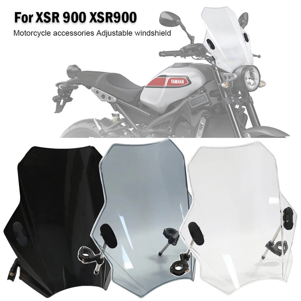 Için XSR 900 XSR900 2022 Evrensel Motosiklet Cam Cam Kapak Ekran Saptırıcı Motosiklet Aksesuarları