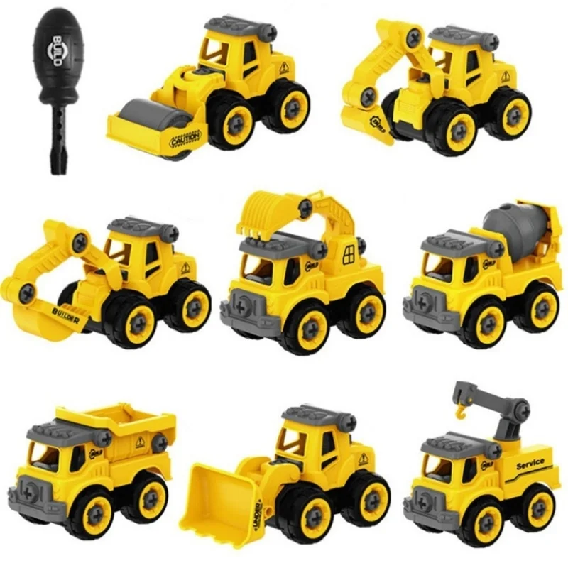 İş makinesi Oyuncak inşaat ekskavatörü Traktör Buldozer itfaiye kamyonu Modelleri çocuklar için oyuncak araba Erkek çocuk Oyuncakları Hediyeler