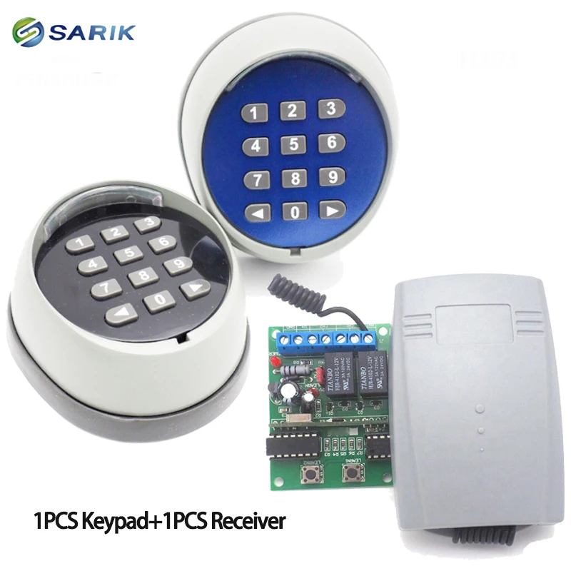 Kablosuz Tuş Takımı şifre anahtarı ve 433 alıcı garaj kapısı kapı erişim kontrolü için 433MHz yüksek kalite
