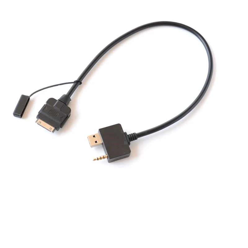 Kia Hyundai iPhone 4 için USB Aux Kablosu Ses MP3 Adaptörü