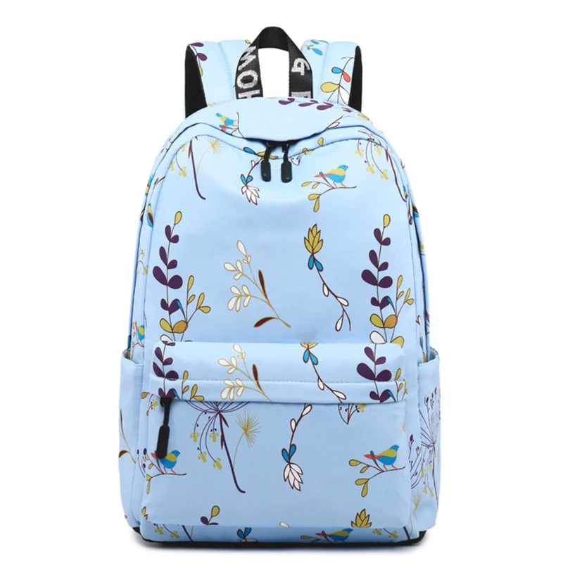 Kızlar Koleji Dizüstü okul çantaları Rahat Su Geçirmez okul Sırt Çantaları Çiçek Baskı Seyahat çantası Kadın Sırt Çantası kese dos mochila