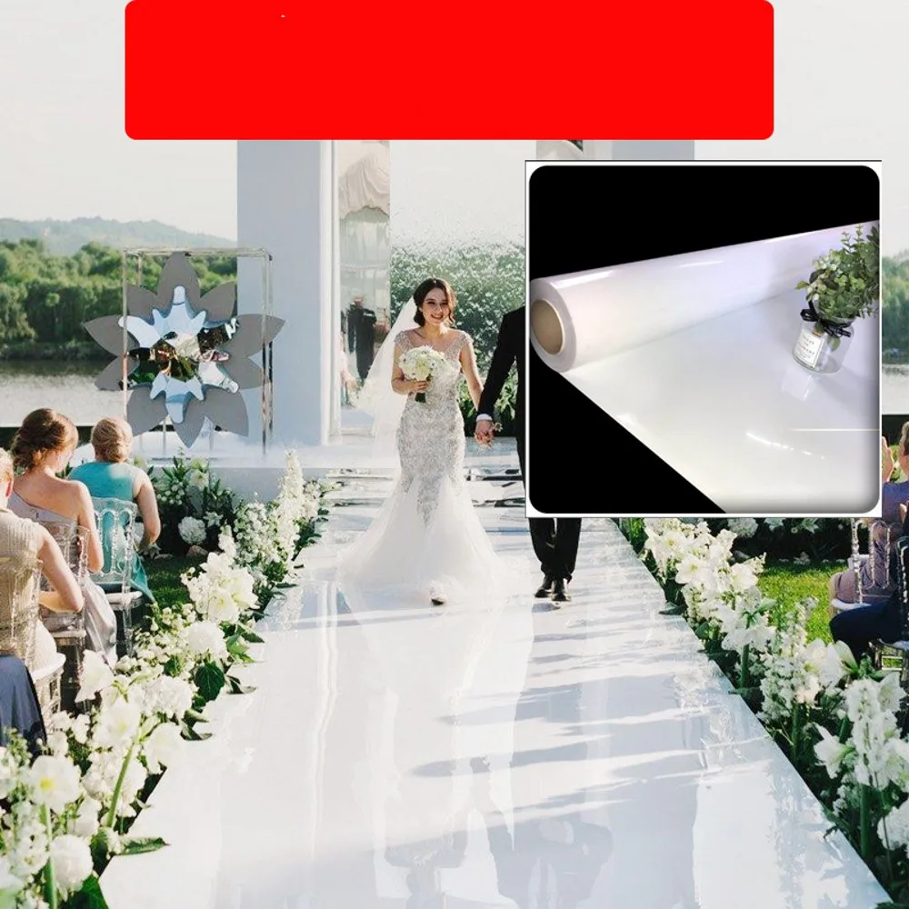 Lüks Düğün Centerpieces Ayna Halı Koridor Koşucu 1M Genişliğinde Düğün T İstasyonu Dekorasyon Beyaz Altın Gümüş Mor Renk