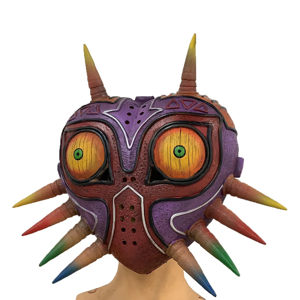 Majora'nın Zelda Maskesi Korkunç Gerçekçi Yüz Maskesi Cadılar Bayramı Cosplay Kostüm Prop Yetişkinler Gençler Oyunu Parti Maskesi