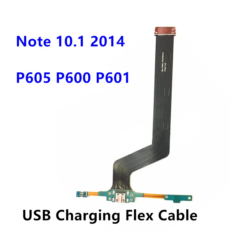 Mikro usb şarj portu Konektörü şarj doku Flex Kablo Samsung Galaxy Not 10.1 2014 İçin P605 SM-P605 P600 P601 esnek şarj