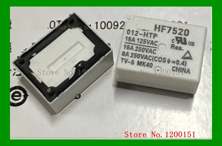 Model numarası.: HF7520-012-HTP 4 16A250VAC