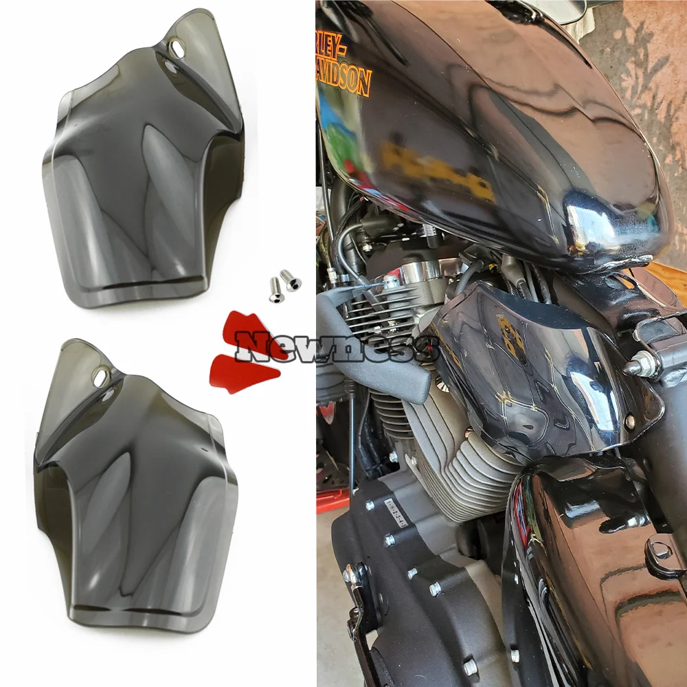 Motosiklet Yansıtıcı Eyer Kalkanları Hava İsı Deflektörü İçin Harley Sportster 883 1200 Kırk Sekiz XL1200 2004-2021