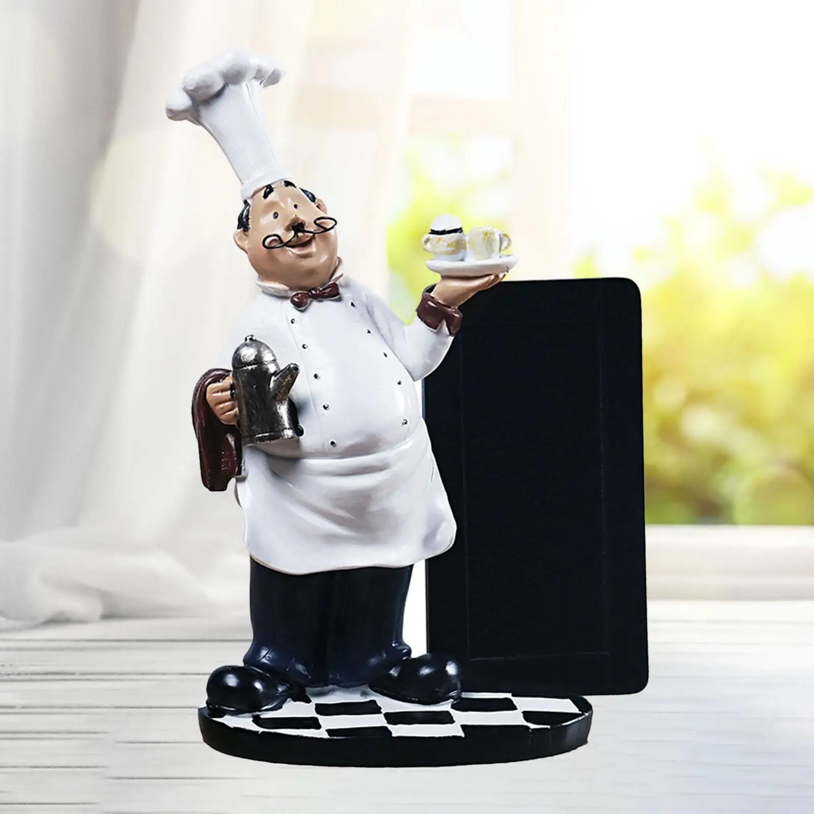 Mutfak kahve süsleme zanaat için yenilik şef heykelcik