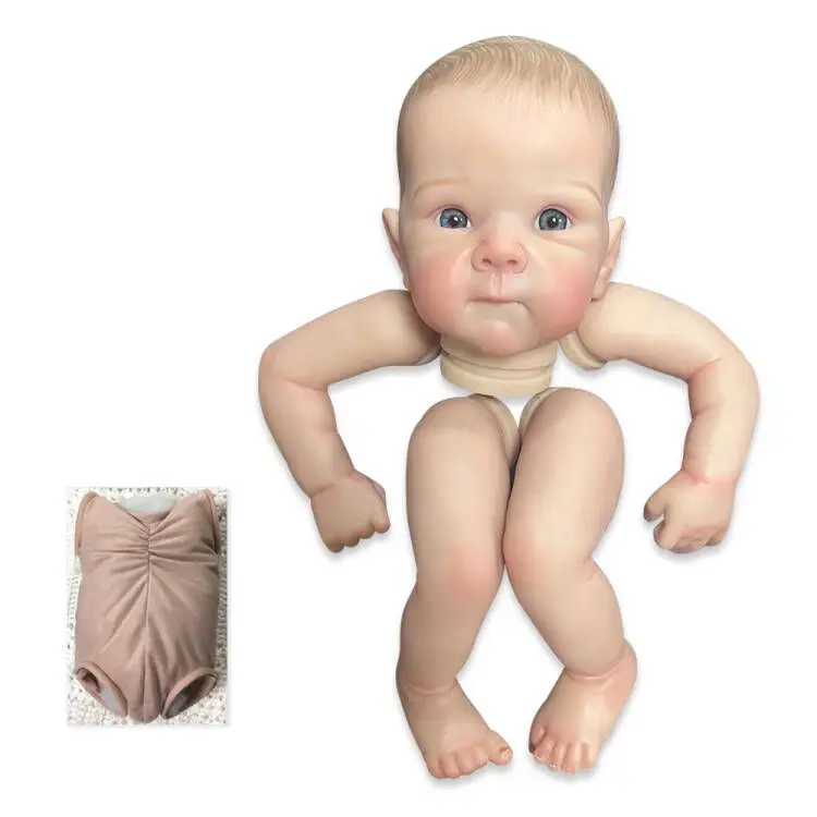 NPK 18 inç Zaten Boyalı Bebe Bettie Bebek Kitleri Yeniden Doğmuş Bebek Demonte DIY Yeniden Doğmuş bebek Kiti Çocuklar için Hediye