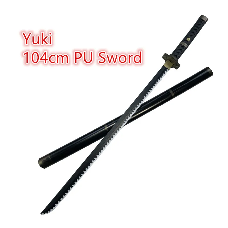 Roronoa Zoro Kılıç Cosplay Kılıç 1: 1 Trafalgar Hukuk Kırmızı Kılıç samuray kılıcı Silah Kılıç Güvenlik PU Prop 104cm