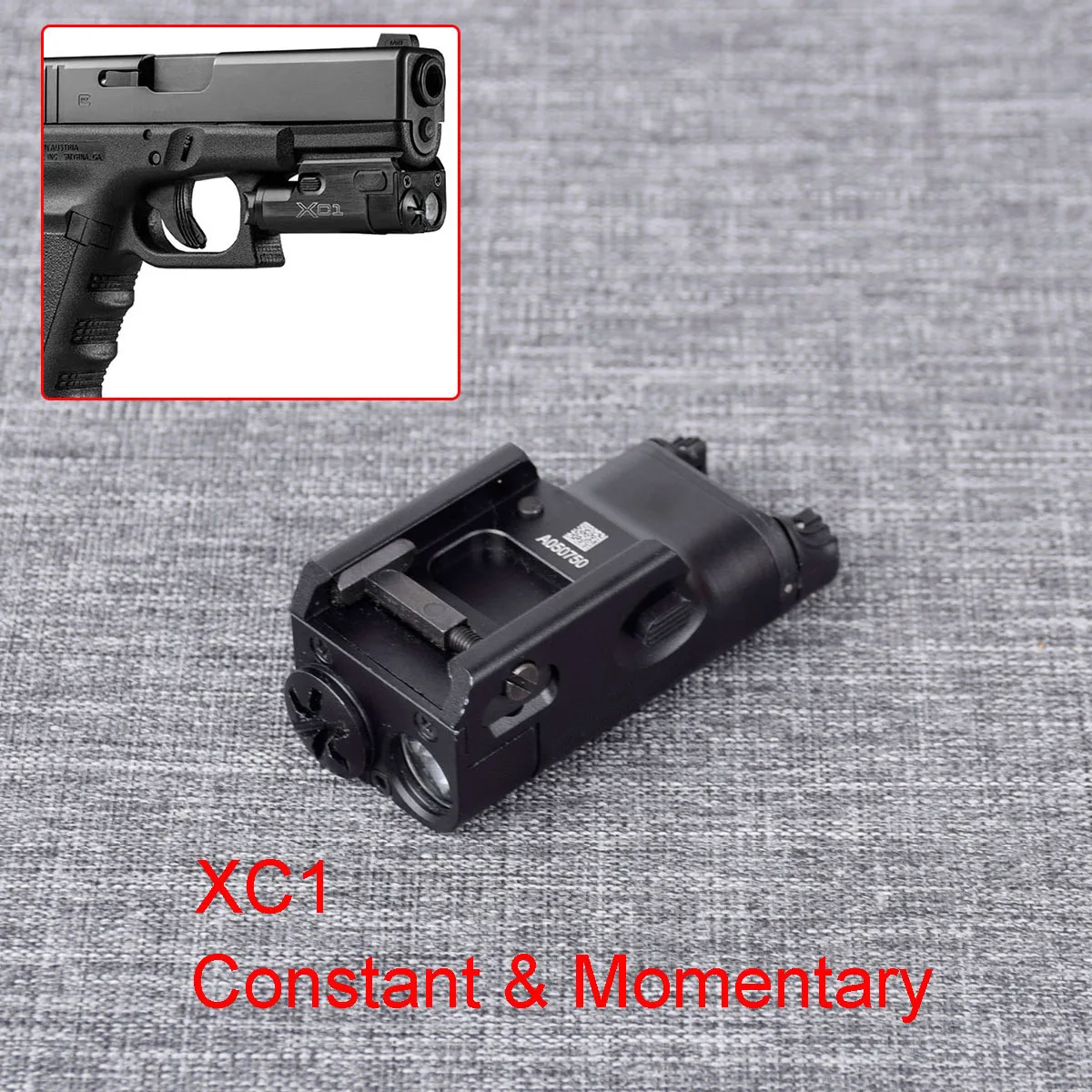 Taktik silah silah ışık XC1 XC2 MINI İzci led el feneri tabanca Airsoft GLOCK 17 18C 19 avcılık tabanca ışık