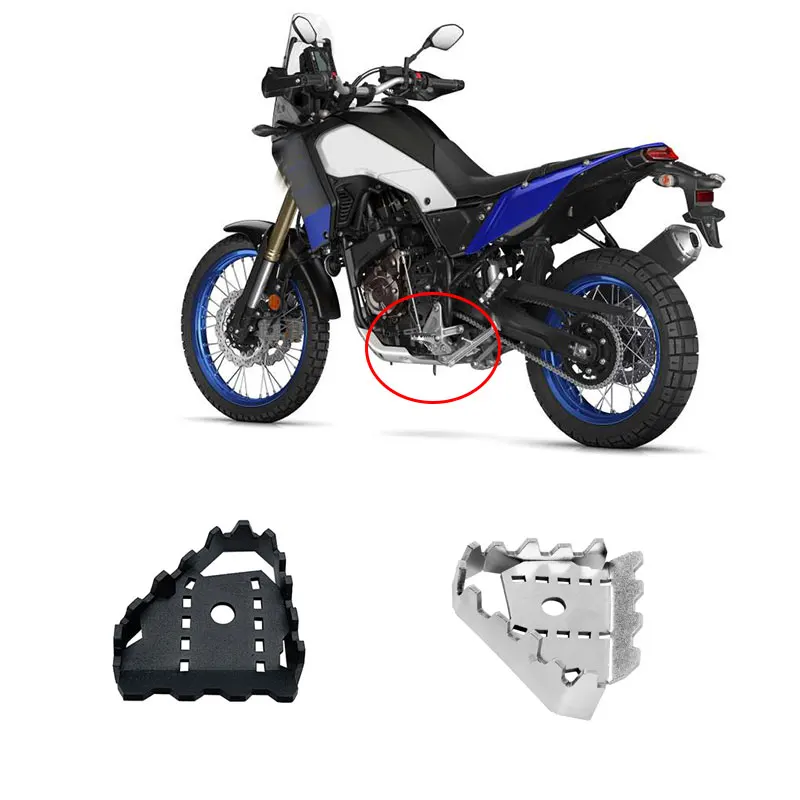 Yamaha Tenere700 2019 2020 2021 XTZ 700 Motosiklet Fren Pedalı Uzatma Footpeg Büyüt Ayak Peg Pad Genişletici TENERE 700