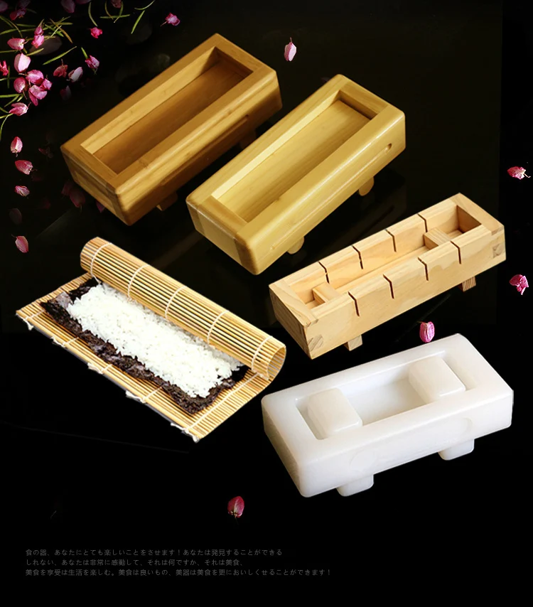 Çok fonksiyonlu DIY Suşi Makinesi Pirinç Kalıp Kullanımı Kolay Japon Et Sebze Laver Pirinç Rulo Suşi Kalıp Bento Dekor ToolsLA406