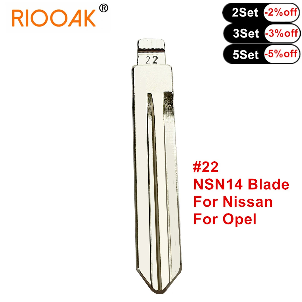 10 adet Metal Boş Kesilmemiş Flip Bıçak #22 NSN14 Nissan A33 Tiida Teana Livina Güneşli Opel Kesilmemiş Flip KD Uzaktan itmeli anahtar