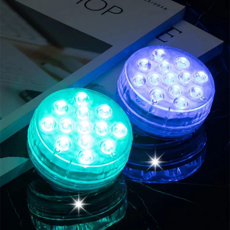 13 LEDs manyetik su geçirmez enayi dalgıç ışık uzaktan RGB sualtı ışıkları için Hmoe parti akvaryum havuz küvet vazo dekor