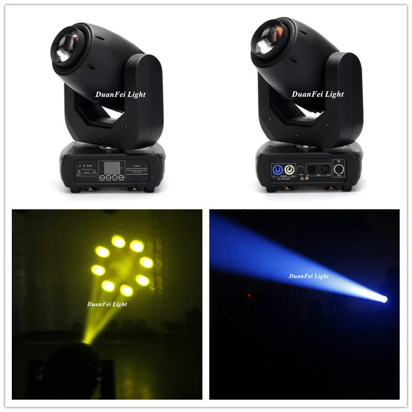 2 Adet/grup renkli 150W LED süper ışın hareketli kafa ışık yüksek parlaklık beyaz LED ışın ışıkları DJ disko gece kulübü