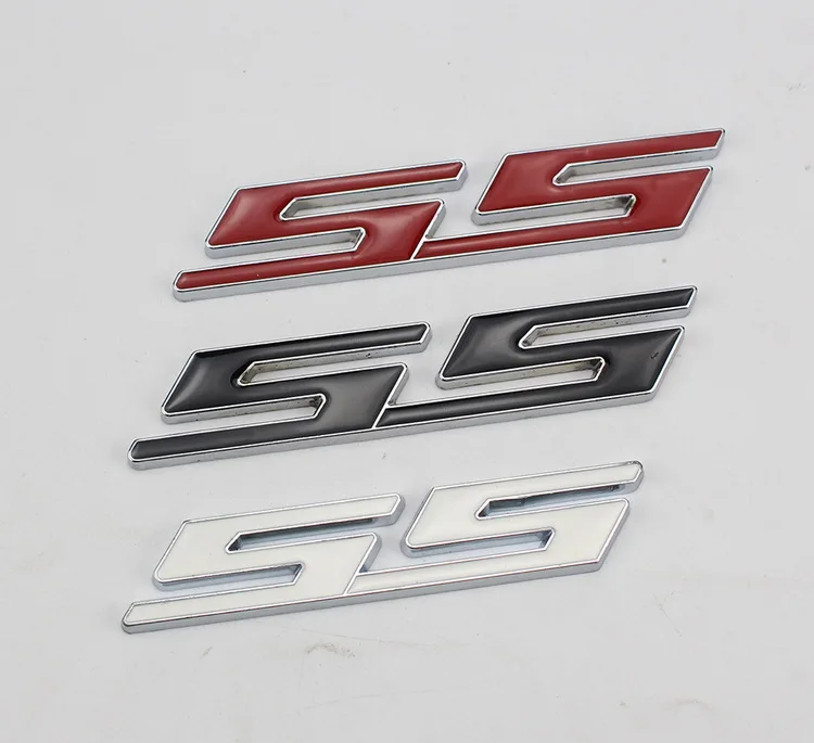 20 adet 3D Metal Rozet Amblemi Kırmızı SS Logo Çıkartması Araba Çıkartmaları Cruze Aveo Silverado MALİBU CAPTİVA Camaro Araba Styling