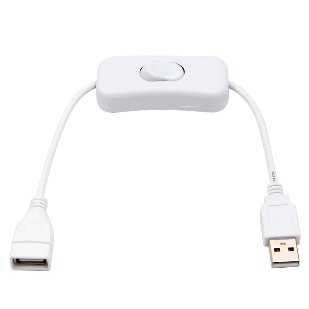 28cm USB kablosu ile AÇMA / KAPAMA Kablosu Uzatma Geçiş USB Lamba USB Fan Güç Kaynağı Hattı Dayanıklı sıcak satış Adaptörü