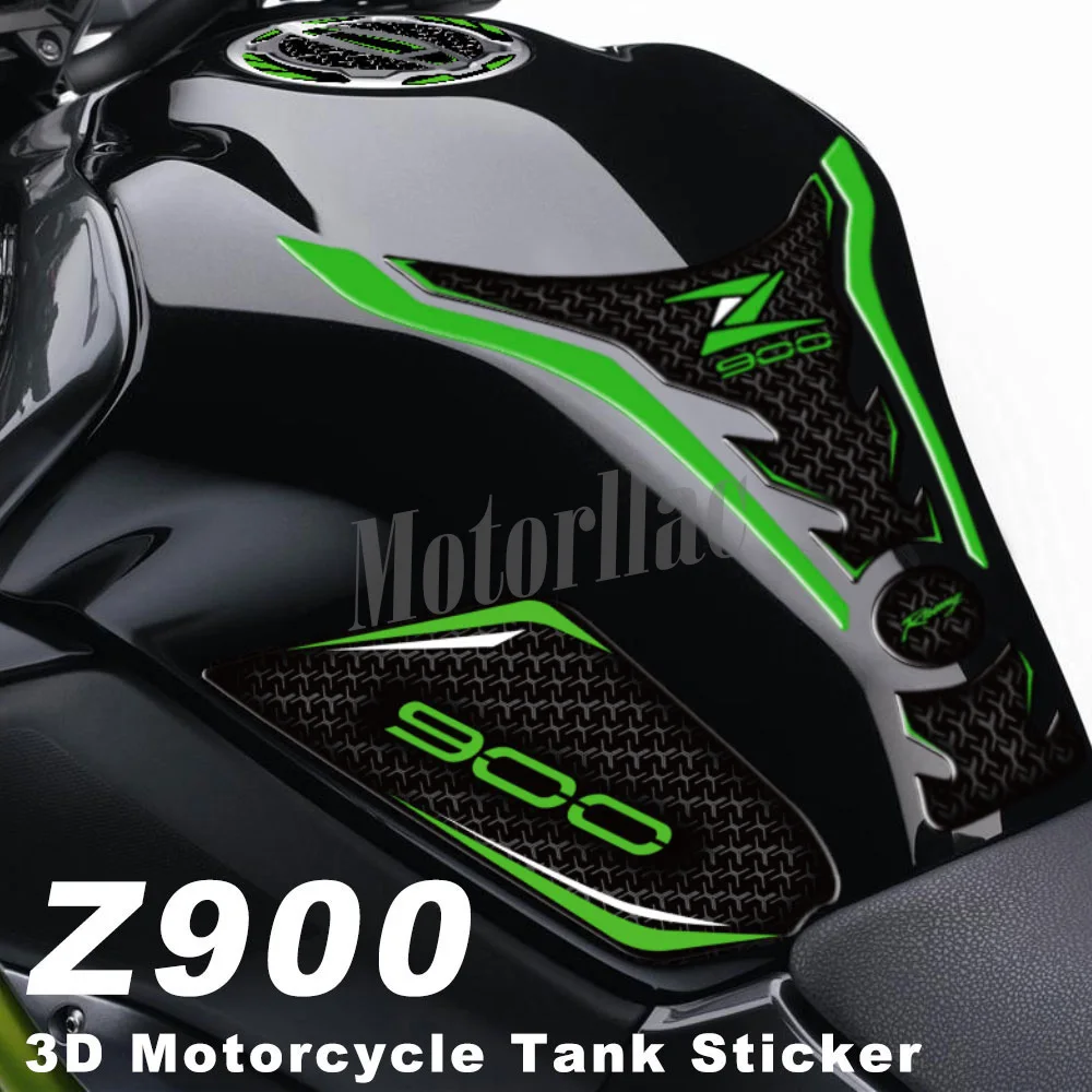 3D Motosiklet tankı Sticker 3M Gaz kapatma başlığı Koruyucu Çıkartmaları Su Geçirmez Aksesuarları KAWASAKİ Z900 z900 2021 2022 2023