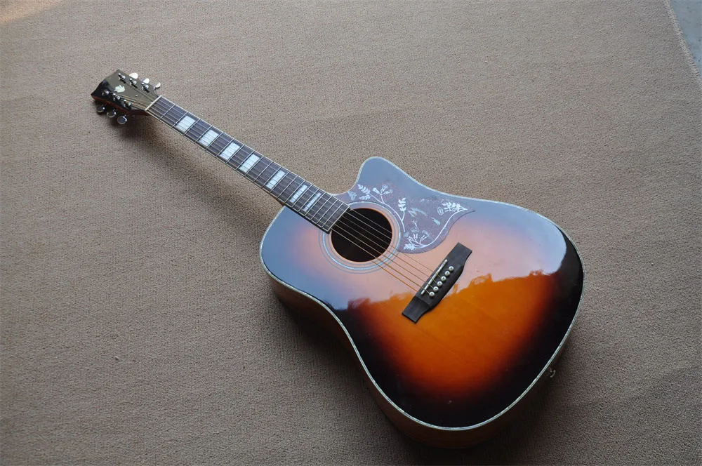 41 İnç Sağlam Ladin üst Hummingbird Modu Standart Özellikler akustik gitar Vintage Sunburst finish gitar stokta 418