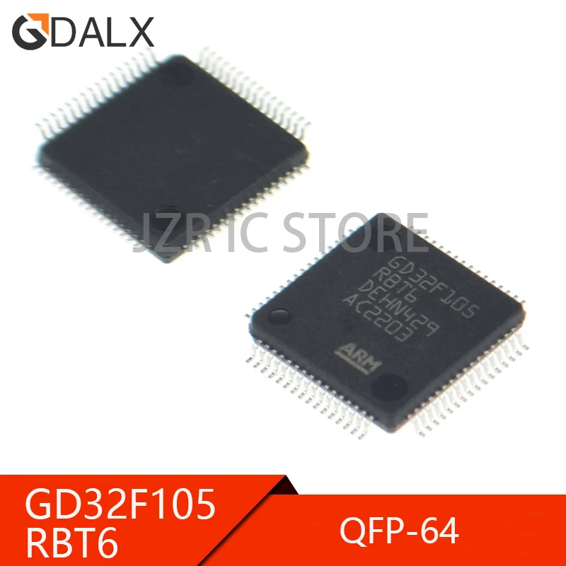 (5 adet) GD32F105RBT6 GD32F105RCT6 QFP GD32F105RGT6 GD32F105 Arm Mikrodenetleyici SRAM64Kb Flash128Kb 108 MHz LQFP - 64 Çip